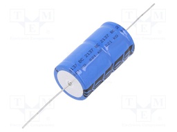 Capacitor: electrolytic; THT; 1mF; 100VDC; Ø21x38mm; ±20%; 8000h