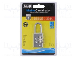 Padlock; Width: 30mm; stainless steel; gates,garages,cabinets
