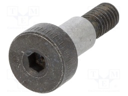 Shoulder screw; Mat: steel; Thread len: 8mm; Thread: M4; Cut: imbus