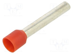 Tip: bootlace ferrule; insulated; copper; 10mm2; 30mm; tinned