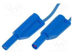 Test lead; 1m; blue; 20A; Cond.cross sec: 1mm2