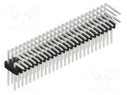 Connector: pin strips; pin header; male; PIN: 52; 1.27mm; THT; 2x26