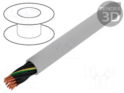 Wire; stranded; Cu; JZ-500; 18G2,5mm2; unshielded; PVC; 300/500V