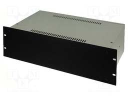Enclosure: 19" standard; 180; 3U; 263mm; light grey