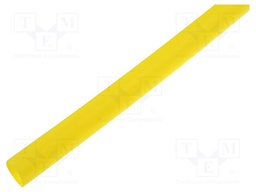 Heat shrink sleeve; glueless; 4: 1; 8mm; L: 1m; yellow; polyolefine