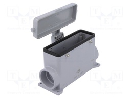 Enclosure: for HDC connectors; size 104.27; high,with cover
