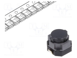 Microswitch TACT; SPST; Pos: 2; 0.05A/12VDC; SMT; none; 3N; 5mm
