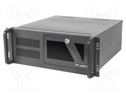Enclosure: ATX server; Standard: 19"; 4U; black; Z: 117mm; X: 430mm