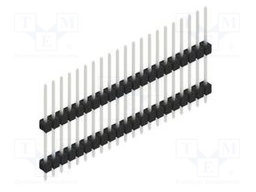 Connector: pin strips; pin header; male; PIN: 21; 2.54mm; THT; 1x21