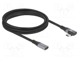 Cable; bidirectional; USB C socket,USB C plug 90° left/right