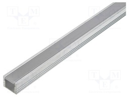 Profiles for LED modules; mat; surface,recessed; L: 1m; aluminium