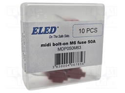 Fuse: fuse; 50A; 58VDC; automotive; 41mm; M6 screw; 41x12x8.24mm