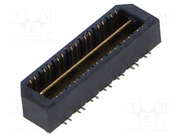Connector: PCB to PCB; male; PIN: 28; 0.8mm; QTE; gold-plated; SMT