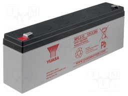 Re-battery: acid-lead; 12V; 2.3Ah; AGM; maintenance-free