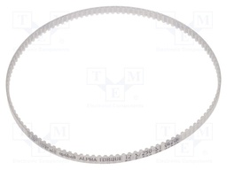 Timing belt; T2.5; W: 4mm; H: 1.3mm; Lw: 290mm; Tooth height: 0.7mm