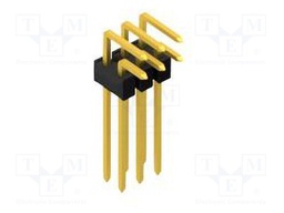 Connector: pin strips; pin header; male; PIN: 6; 2.54mm; THT; 2x3
