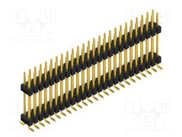 Connector: pin strips; pin header; male; PIN: 50; 2.54mm; SMT; 2x25