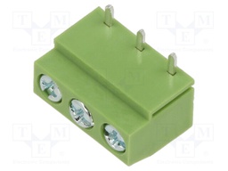 PCB terminal block; straight; 5mm; ways: 3; on PCBs; 2.5mm2; 10A