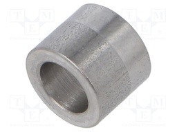 Spacer sleeve; 6.2mm; cylindrical; stainless steel; Out.diam: 8mm