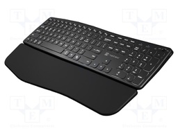 Keyboard; black; USB A; wireless,Bluetooth 5.0,US layout