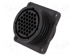 Socket; female; PIN: 37; w/o contacts; CPC Series 1; Case: size 23