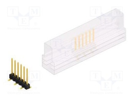 Connector: pin strips; pin header; male; PIN: 6; 2.54mm; SMT; 1x6
