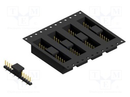 Connector: pin strips; pin header; male; PIN: 13; 2mm; SMT; 1x13