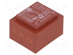 Transformer: encapsulated; 1.5VA; 230VAC; 6V; 6V; 125mA; 125mA