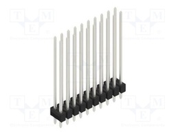 Connector: pin strips; pin header; male; PIN: 20; 2.54mm; THT; 2x10