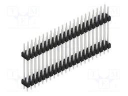 Connector: pin strips; pin header; male; PIN: 44; 2.54mm; THT; 2x22