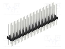 Connector: pin strips; pin header; male; PIN: 64; 1.27mm; THT; 2x32