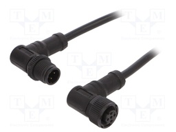Cable: for sensors/automation; PIN: 4; M12-M12; D code-Ethernet