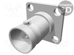 Socket; BNC; female; straight; soldering; teflon; 50Ω