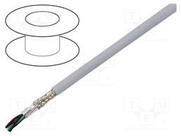 Wire; EcoCable Mini; 3x2x24AWG; MPPE; dark grey; 300V; 305m; 1000ft