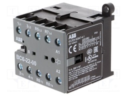 Contactor: 4-pole; NC x2 + NO x2; 24VDC; 6A; DIN,on panel; BC6
