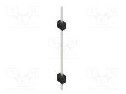 Connector: pin strips; pin header; male; PIN: 1; 2.54mm; THT; 1x1