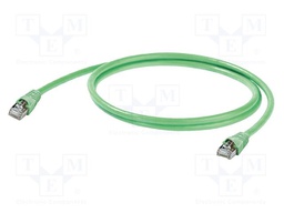 Patch cord; S/FTP; Cat 6a; RJ45,both sides; stranded; Cu; 0.8m; PUR