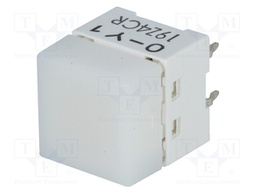 Switch: keypad; Pos: 2; SPST-NO; 0.05A/24VDC; white; Illumin: LED