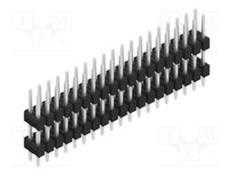 Connector: pin strips; pin header; male; PIN: 38; 2.54mm; THT; 2x19