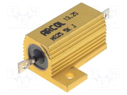 Resistor: wire-wound; with heatsink; screw; 5kΩ; 25W; ±5%; 25ppm/°C