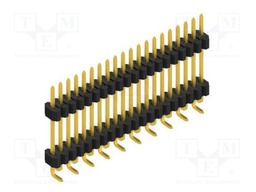 Connector: pin strips; pin header; male; PIN: 20; 1.27mm; SMT; 1x20