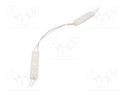 LED; white cold; 6500K; 184lm; 175°; No.of diodes: 3; 11x16x74.1mm