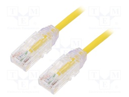 Patch cord; TX6-28™,U/UTP; 6; stranded; Cu; LSZH; yellow; Len: 0.5m