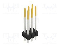 Connector: pin strips; pin header; male; PIN: 6; 2.54mm; THT; 2x3