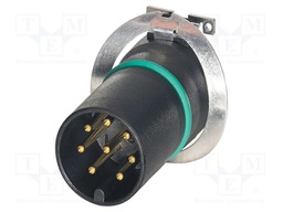 Connector: M12; contact insert; PIN: 8; 30V; straight; SMT; A code