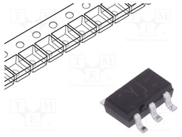 IC: digital; demultiplexer/multiplexer; Channels: 2; SMD; SC74A