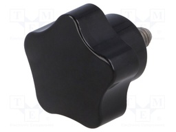Knob; Dia: 40mm; M8; 25mm; H: 27mm; duroplast (PF); black; -20÷110°C