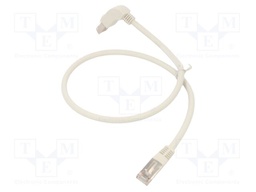 Patch cord; SF/UTP; Cat: 5e; RJ45 plug,RJ45 down angled plug; Cu