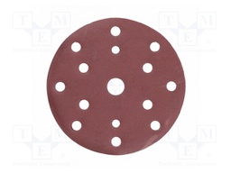 Sanding plate; Granularity: 320; Mounting: bur; with holes; Ø150mm