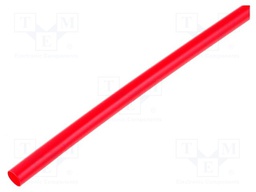Heat shrink sleeve; 4.8mm; L: 1m; 2: 1; red; Temp: -55÷125°C